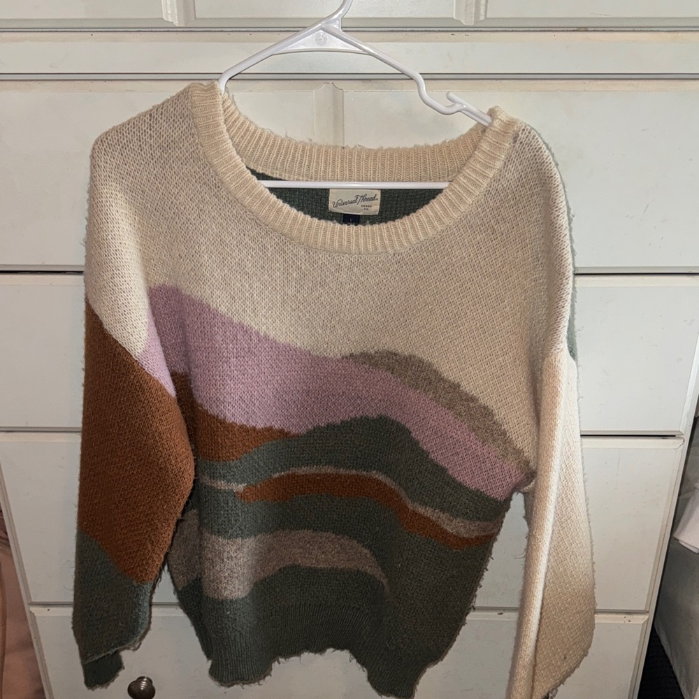 Universal Thread Multicolor Wave Sweater - image 1